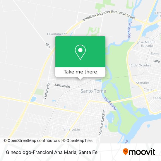 Mapa de Ginecologo-Francioni Ana Maria