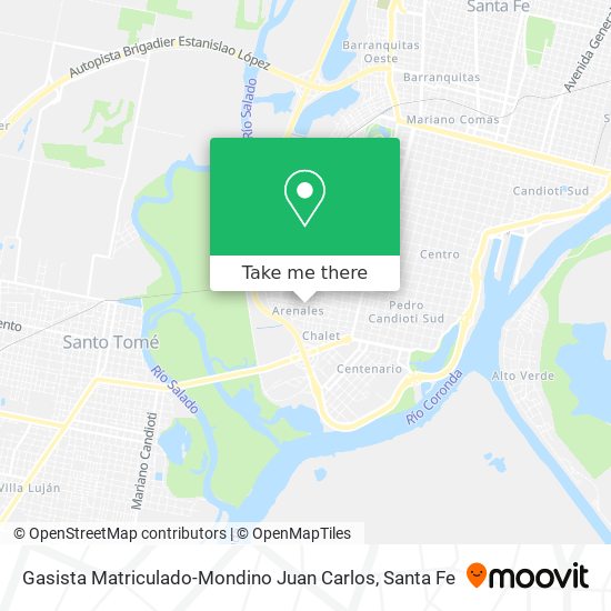 Gasista Matriculado-Mondino Juan Carlos map