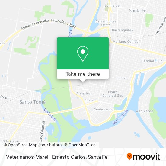 Mapa de Veterinarios-Marelli Ernesto Carlos