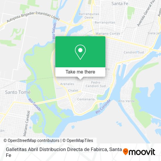Galletitas Abril Distribucion Directa de Fabirca map