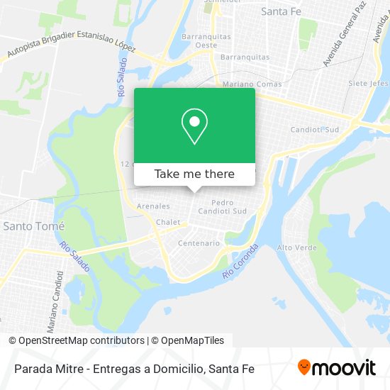 Parada Mitre - Entregas a Domicilio map