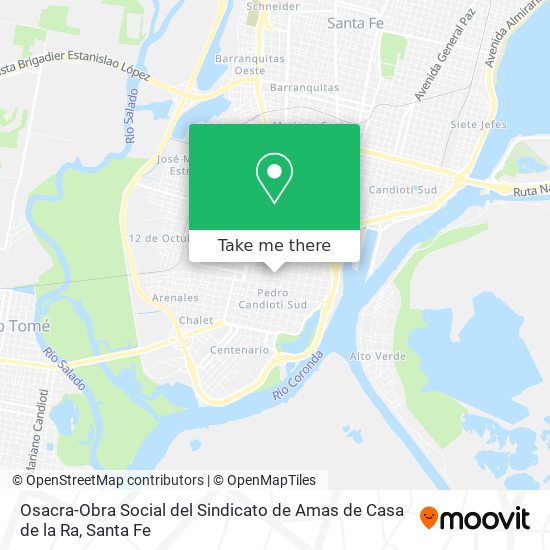 Osacra-Obra Social del Sindicato de Amas de Casa de la Ra map