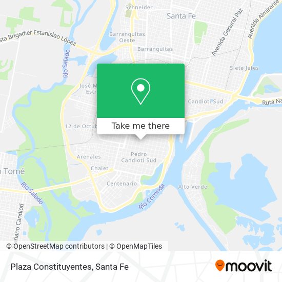 Mapa de Plaza Constituyentes