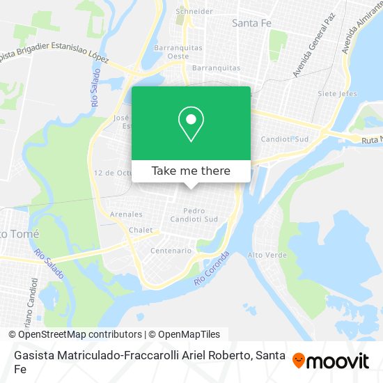Gasista Matriculado-Fraccarolli Ariel Roberto map