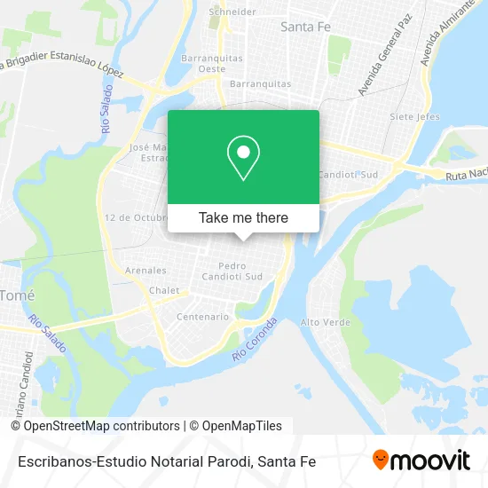Escribanos-Estudio Notarial Parodi map