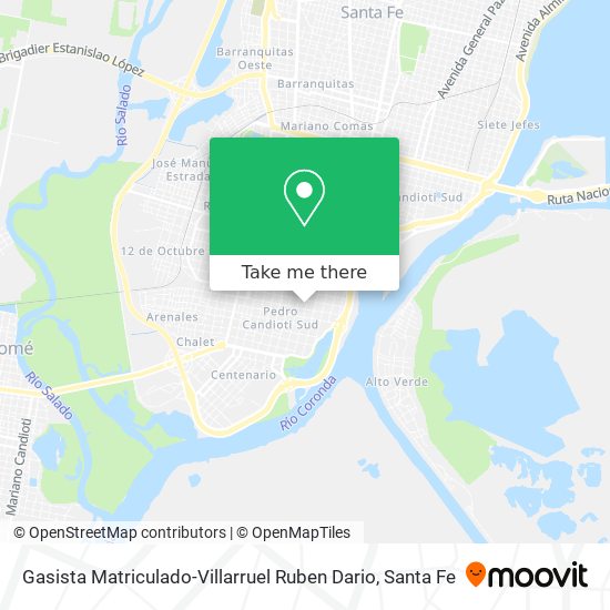 Gasista Matriculado-Villarruel Ruben Dario map