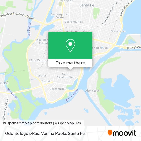 Odontologos-Ruiz Vanina Paola map