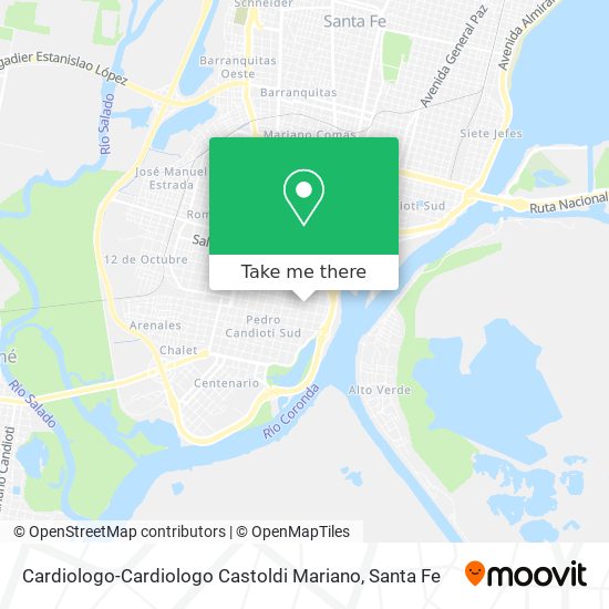 Mapa de Cardiologo-Cardiologo Castoldi Mariano
