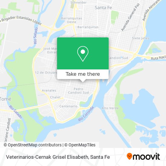 Veterinarios-Cernak Grisel Elisabeth map