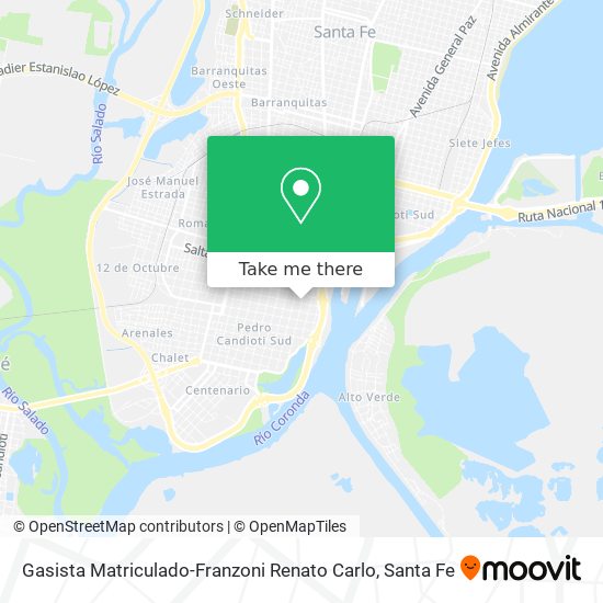 Gasista Matriculado-Franzoni Renato Carlo map