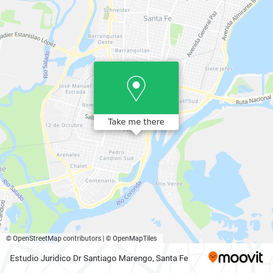Estudio Juridico Dr Santiago Marengo map