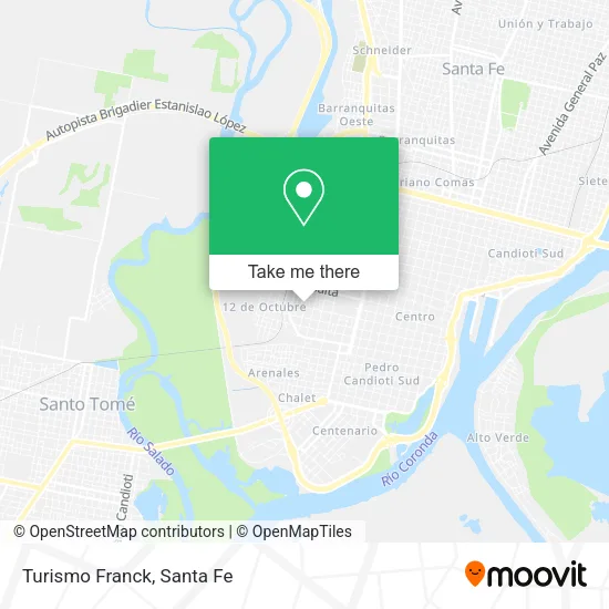 Turismo Franck map