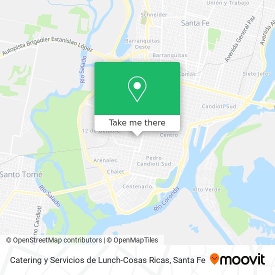 Catering y Servicios de Lunch-Cosas Ricas map
