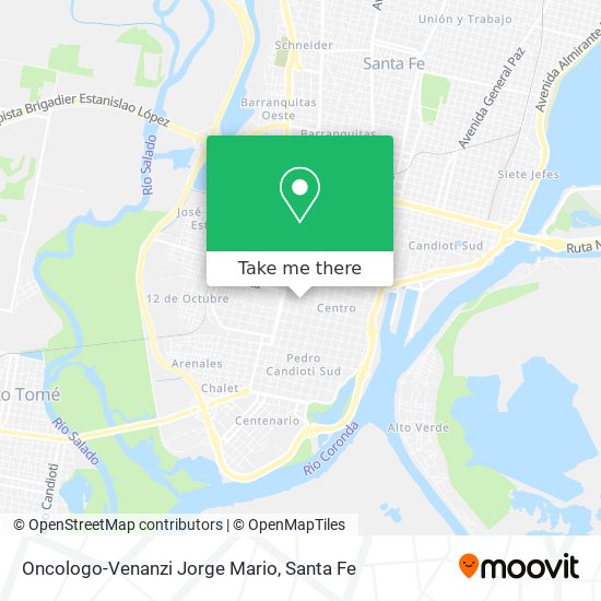 Mapa de Oncologo-Venanzi Jorge Mario