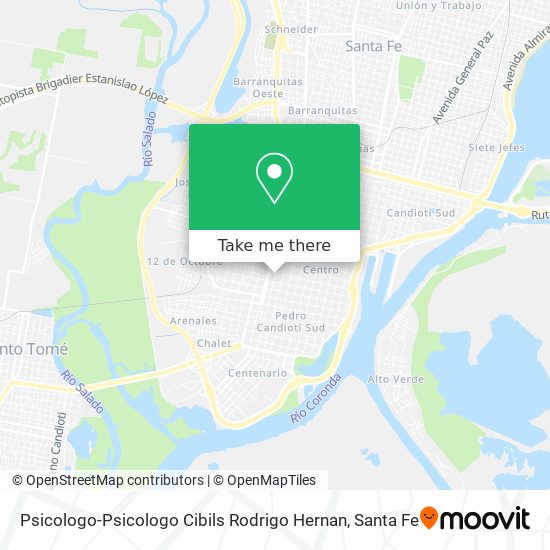 Mapa de Psicologo-Psicologo Cibils Rodrigo Hernan