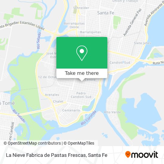 La Nieve Fabrica de Pastas Frescas map