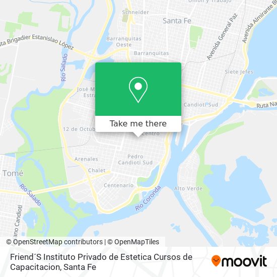 Mapa de Friend´S Instituto Privado de Estetica Cursos de Capacitacion