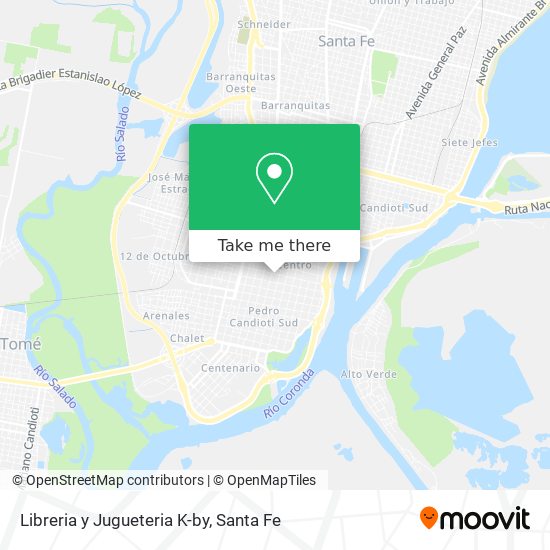 Libreria y Jugueteria K-by map