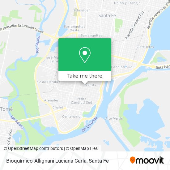 Bioquímico-Allignani Luciana Carla map