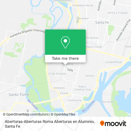 Aberturas-Aberturas Roma Aberturas en Aluminio map