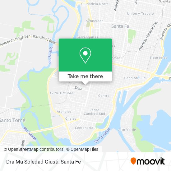 Dra Ma Soledad Giusti map