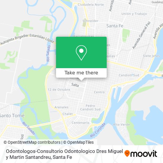 Odontologos-Consultorio Odontologico Dres Miguel y Martin Santandreu map
