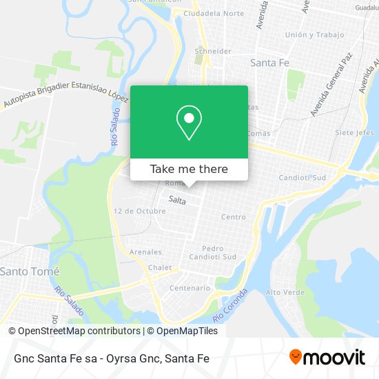 Gnc Santa Fe sa - Oyrsa Gnc map