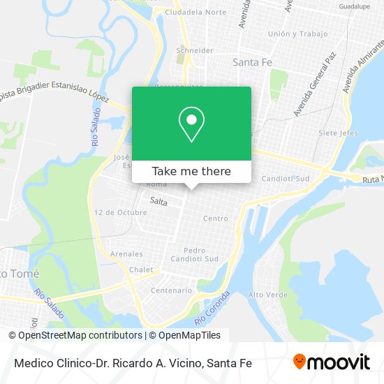 Mapa de Medico Clinico-Dr. Ricardo A. Vicino