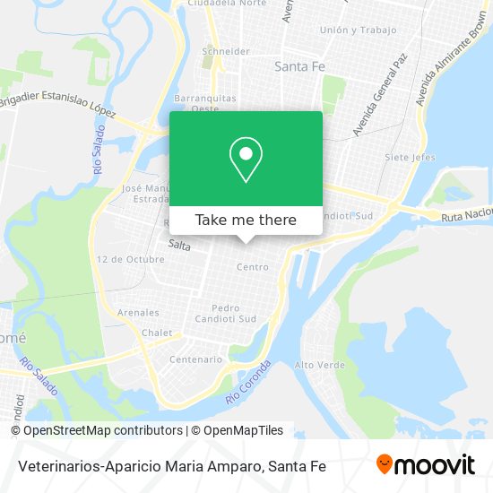 Mapa de Veterinarios-Aparicio Maria Amparo