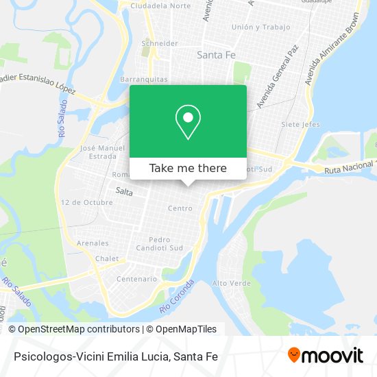 Psicologos-Vicini Emilia Lucia map
