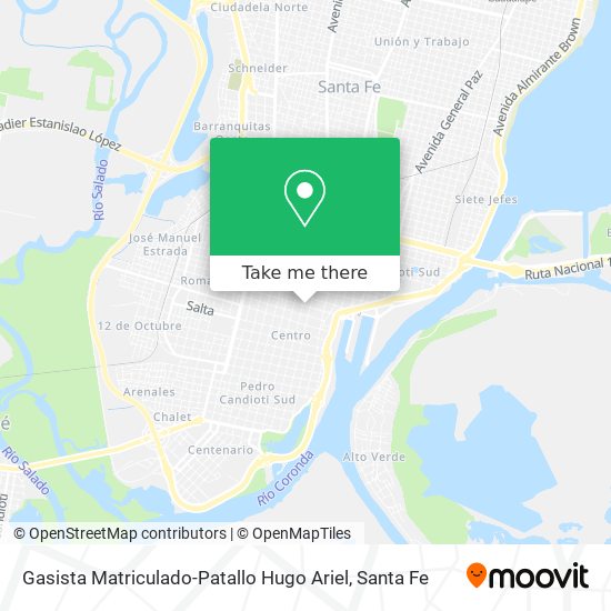 Mapa de Gasista Matriculado-Patallo Hugo Ariel