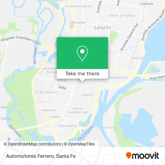 Automotores Ferrero map