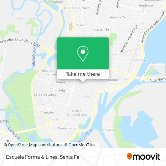 Escuela Forma & Linea map