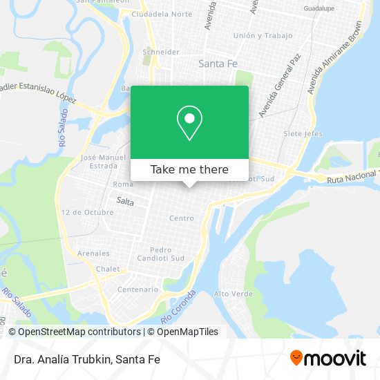 Dra. Analía Trubkin map