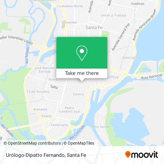 Mapa de Urólogo-Dipatto Fernando