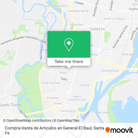 Mapa de Compra-Venta de Articulos en General-El Baul