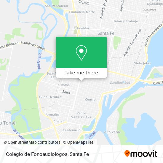 Mapa de Colegio de Fonoaudiologos