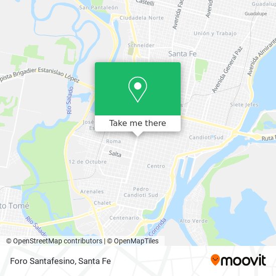 Mapa de Foro Santafesino