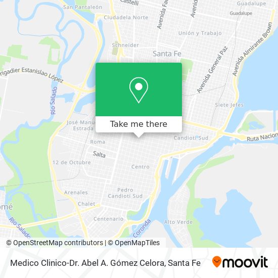 Medico Clinico-Dr. Abel A. Gómez Celora map