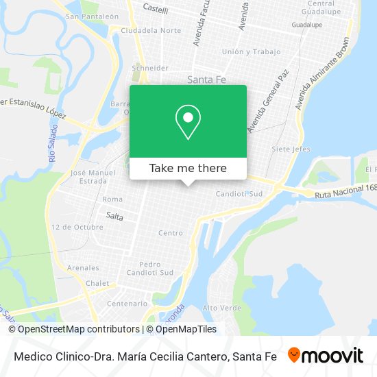 Medico Clinico-Dra. María Cecilia Cantero map