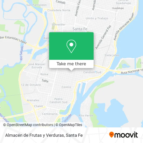 Almacén de Frutas y Verduras map