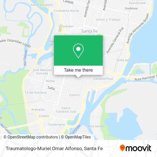 Traumatologo-Muriel Omar Alfonso map