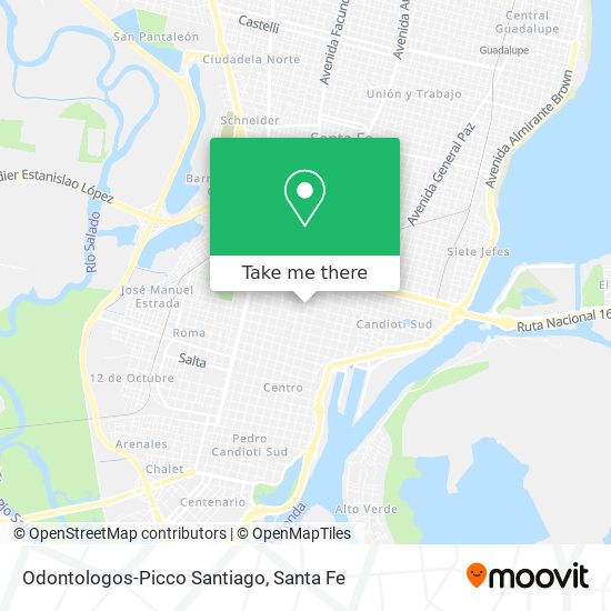 Odontologos-Picco Santiago map