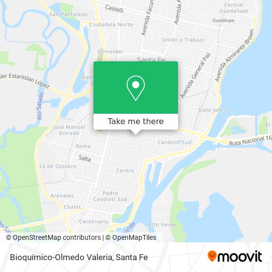 Bioquímico-Olmedo Valeria map