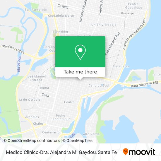 Medico Clinico-Dra. Alejandra M. Gaydou map