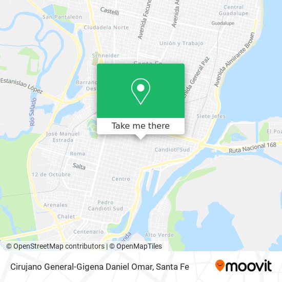 Cirujano General-Gigena Daniel Omar map