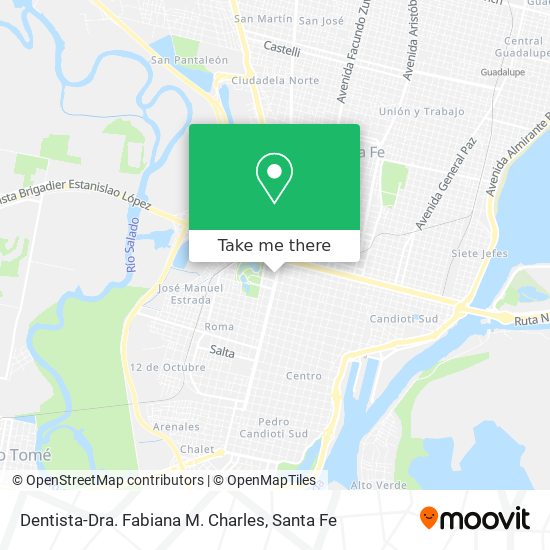 Mapa de Dentista-Dra. Fabiana M. Charles