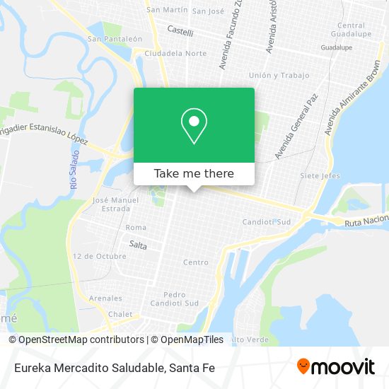 Eureka Mercadito Saludable map