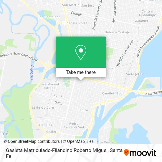 Gasista Matriculado-Filandino Roberto Miguel map