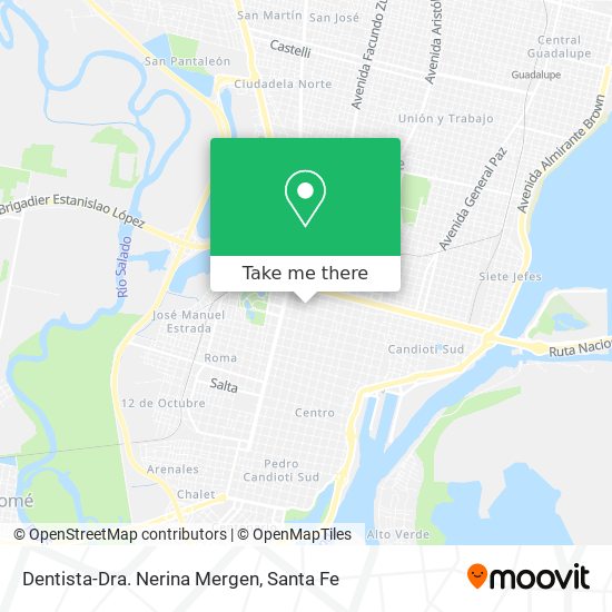 Mapa de Dentista-Dra. Nerina Mergen